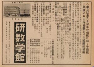 研数学館広告　朝日年鑑1960年版