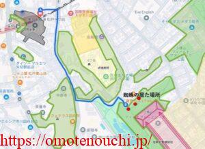 三角山近くの蜘蛛の居場所