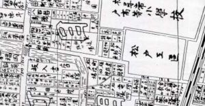 松戸町案内図大正期　旧市役所通り